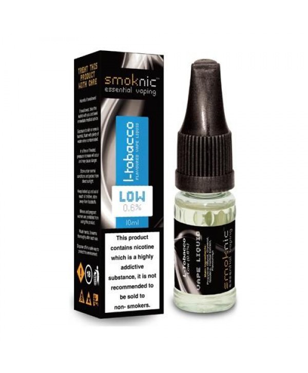 L TOBACCO E LIQUID BY SMOKNIC 10ML 70VG