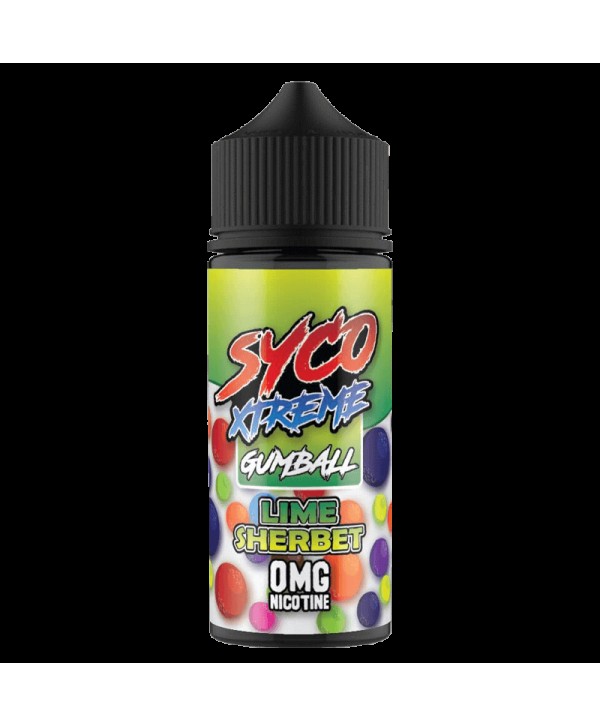 LIME SHERBET E LIQUID BY SYCO XTREME GUMBALL 100ML 80VG