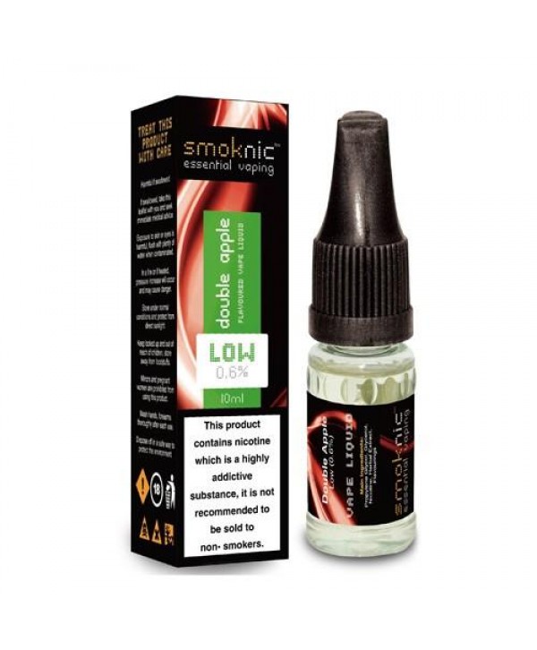 DOULBE APPLE E LIQUID BY SMOKNIC 10ML 70VG