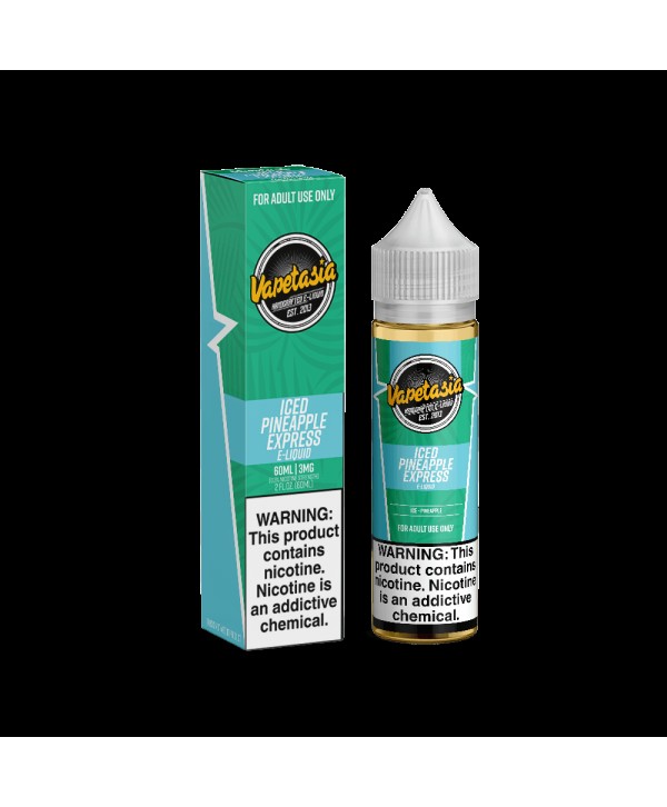 PINEAPPLE EXPRESS ICED E LIQUID BY VAPETASIA 50ML 70VG