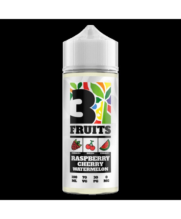 RASPBERRY CHERRY WATERMELON E LIQUID BY 3 FRUITS 100ML 70VG