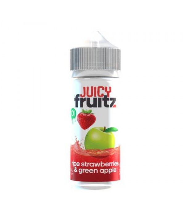 RIPE STRAWBERRIES & GREEN APPLE E LIQUID BY JUICY FRUITZ 100ML 70VG