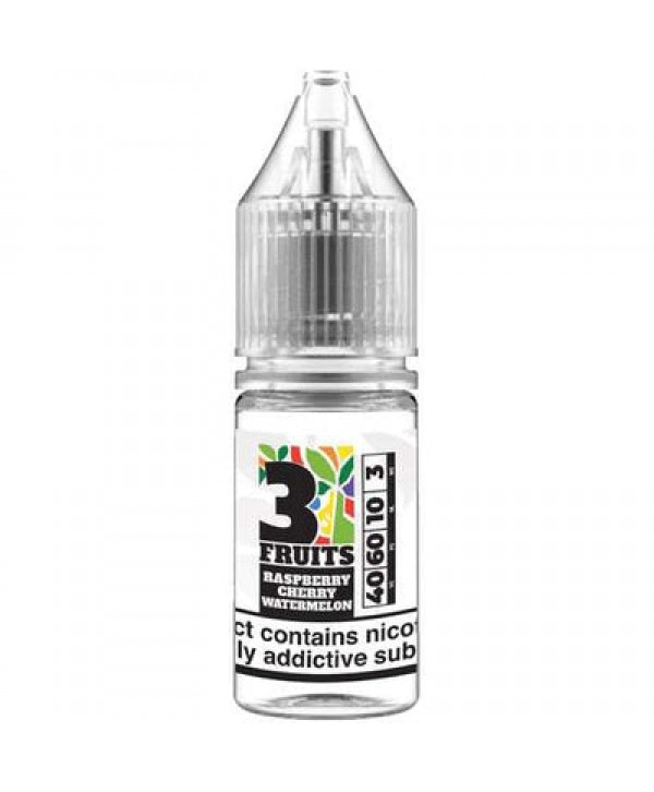 RASPBERRY CHERRY WATERMELON TDP E LIQUID BY 3 FRUITS 10ML 50VG