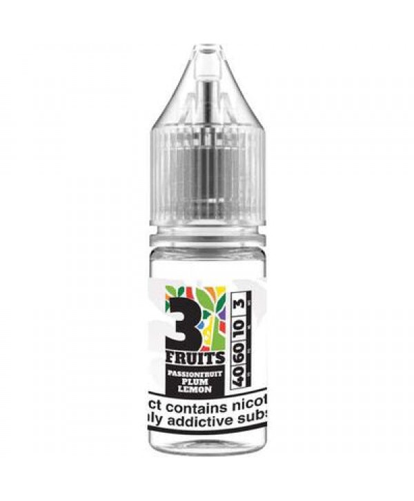 PASSIONFRUIT PLUM LEMON TDP E LIQUID BY 3 FRUITS 10ML 50VG