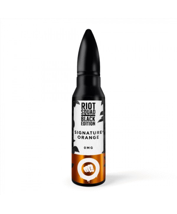 SIGNITURE ORANGE E LIQUID BY RIOT SQUAD BLACK EDITION 50ML 70VG