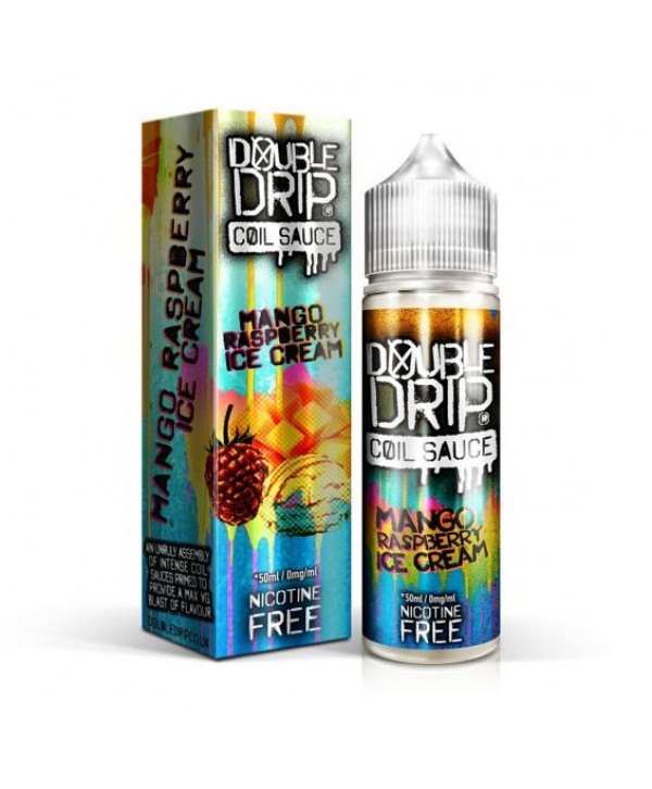 MANGO RASPBERRY ICE CREAM E LIQUID BY DOUBLE DRIP 50ML 80VG