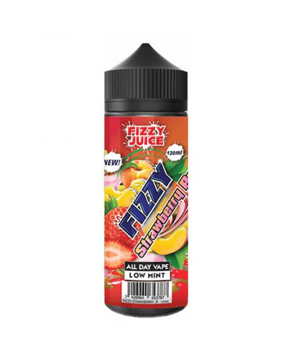 FIZZY STRAWBERRY PEACH E LIQUID BY FIZZY JUICE - MOHAWK & CO 100ML 70VG