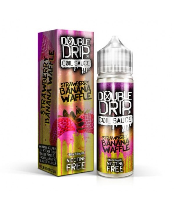 STRAWBERRY BANANA WAFFLE E LIQUID BY DOUBLE DRIP 50ML 80VG