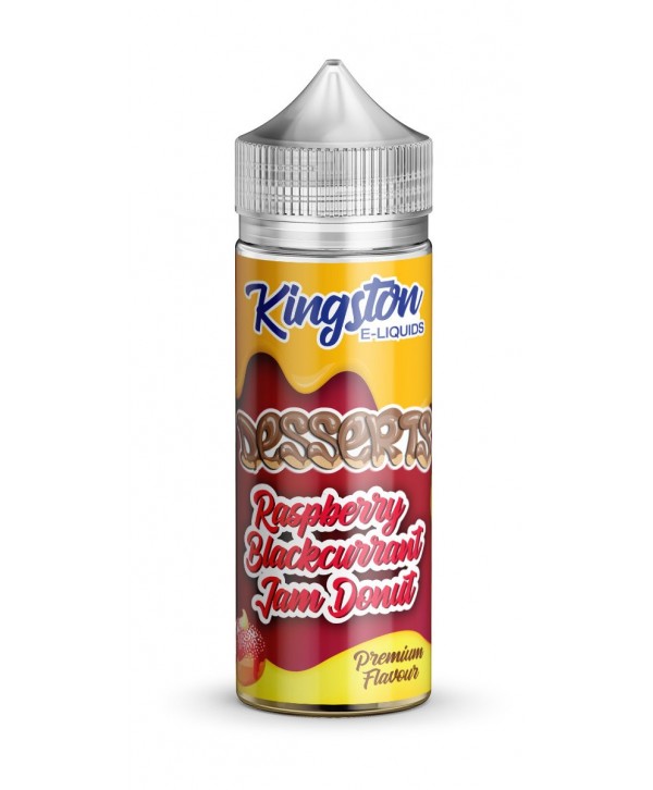 RASPBERRY BLACKCURRANT DONUT E LIQUID KINGSTON DESSERTS 100ML 70VG