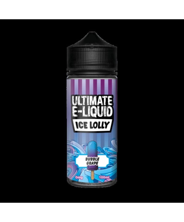 BUBBLE GRAPE E LIQUID BY ULTIMATE E-LIQUID - ICE LOLLY 100ML 70VG