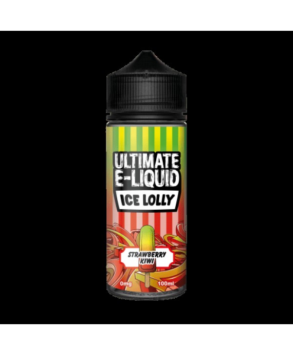 STRAWBERRY KIWI E LIQUID BY ULTIMATE E-LIQUID - ICE LOLLY 100ML 70VG