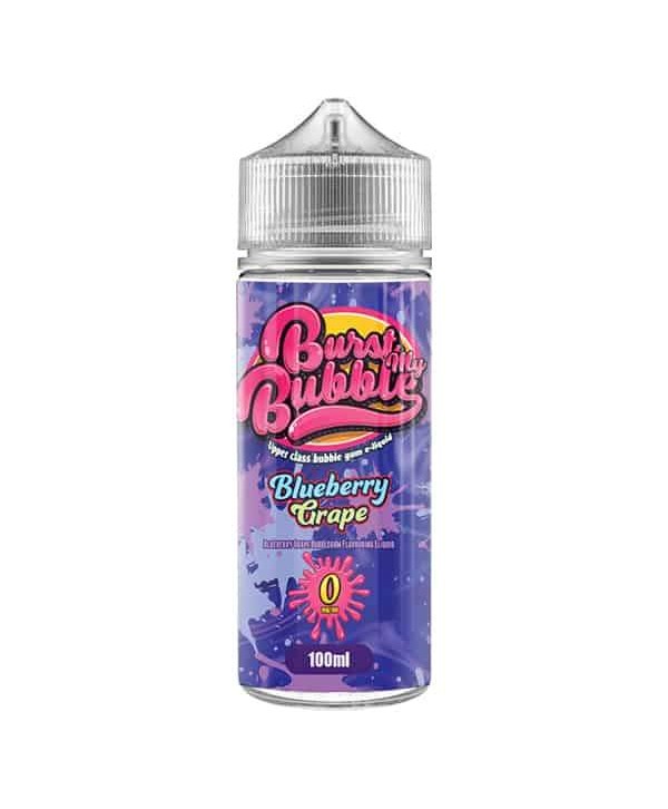 BLUEBERRY GRAPE E LIQUID BY STEEPOLOGIST - BURST MY BUBBLE 100ML 70VG