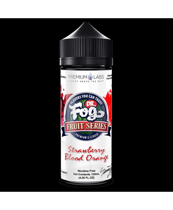 STRAWBERRY BLOOD ORANGE FRUITS E LIQUID BY DR FOG 100ML 75VG