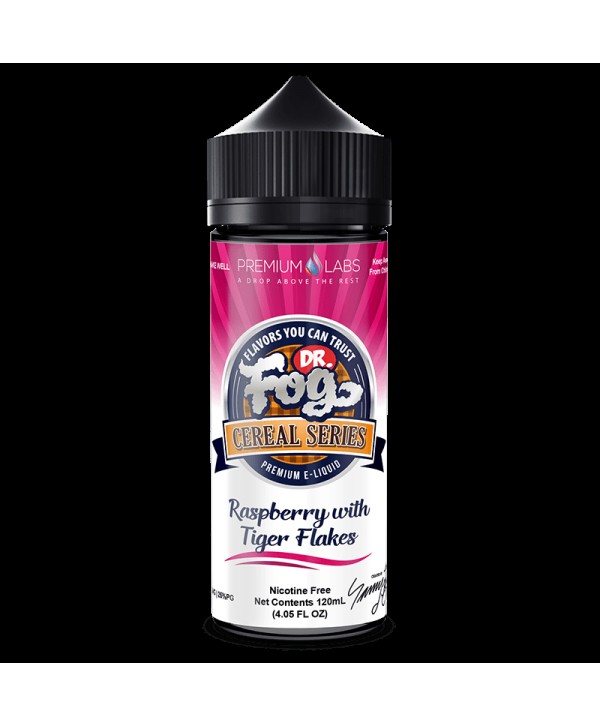 RASPBERRY WITH TIGER FLAKES CEREAL E LIQUID BY DR FOG 100ML 75VG