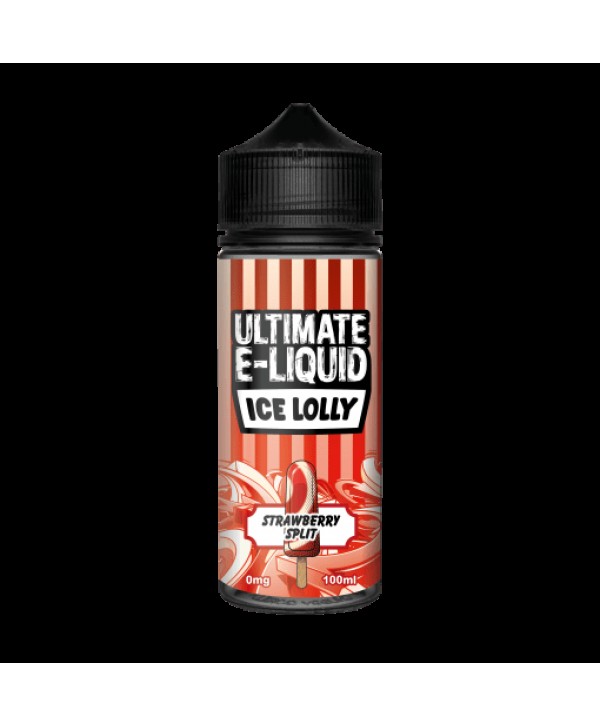 STRAWBERRY SPLIT E LIQUID BY ULTIMATE E-LIQUID - ICE LOLLY 100ML 70VG