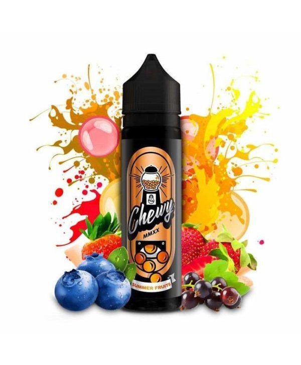 SUMMER FRUITS BUBBLEGUM E LIQUID BY CHEWY 50ML 80VG