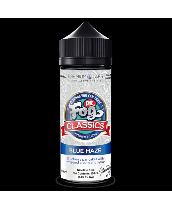 BLUE HAZE CLASSICS E LIQUID BY DR FOG 100ML 75VG