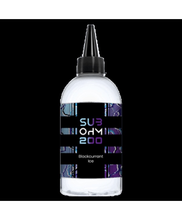 BLACKCURRANT ICE E LIQUID BY SUB OHM 200 200ML 70VG