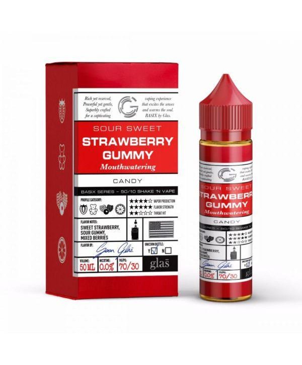 STRAWBERRY GUMMY E LIQUID BY GLAS BASIX 50ML 70VG