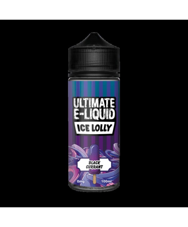 BLACKCURRANT E LIQUID BY ULTIMATE E-LIQUID - ICE LOLLY 100ML 70VG