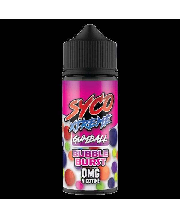 BUBBLE BURST E LIQUID BY SYCO XTREME GUMBALL 100ML 80VG