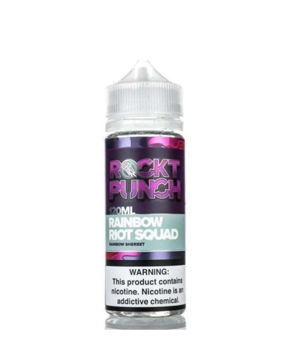 RAINBOW RIOT SQUAD E LIQUID BY OKVMI - ROCKT PUNCH 100ML 70VG