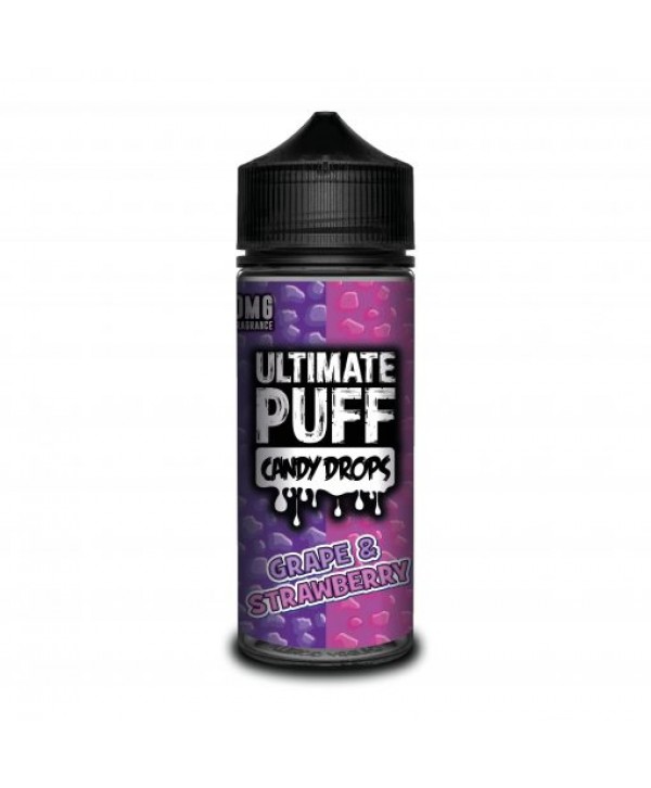 GRAPE & STRAWBERRY E LIQUID BY ULTIMATE PUFF CANDY DROPS 100ML 70VG