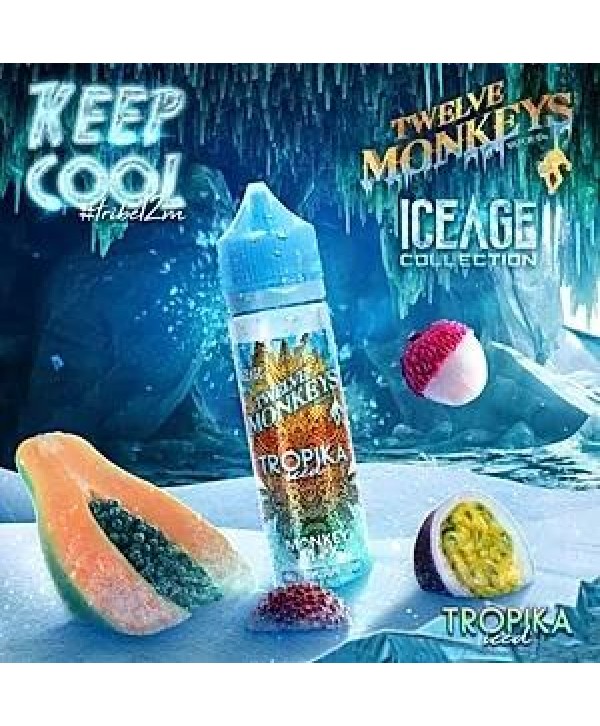 TROPIKA ICED E LIQUID BY 12 MONKEYS 50ML 70VG