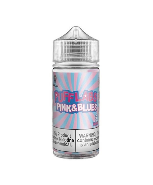 PINK & BLUES E LIQUID BY PUFF LABS 100ML 70VG