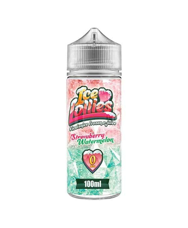 STRAWBERRY WATERMELON E LIQUID BY ICE LOVE LOLLIES 100ML 70VG