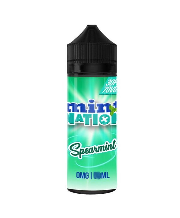 SPEARMINT E LIQUID BY MINT NATION 100ML 70VG