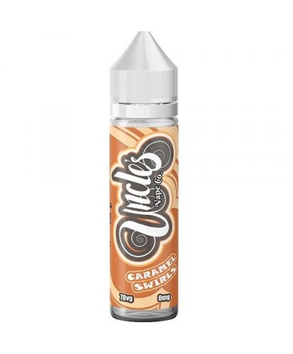 CARAMEL SWIRL E LIQUID BY UNCLES VAPE CO 50ML 70VG