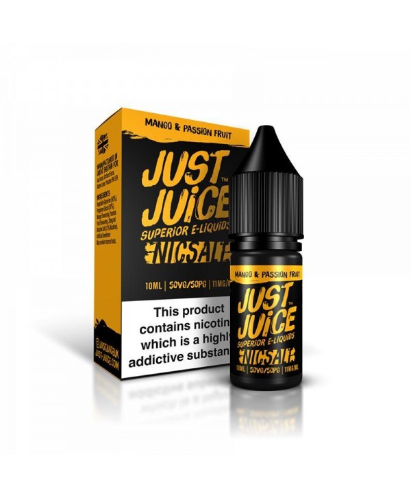 MANGO & PASSION FRUIT NICOTINE SALT E-LIQUID BY JUST JUICE NICSALT