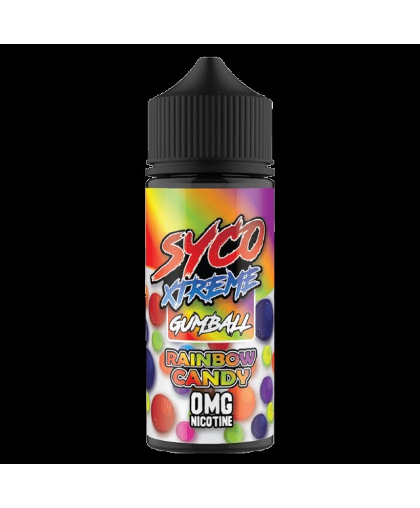 RAINBOW CANDY E LIQUID BY SYCO XTREME GUMBALL 100ML 80VG