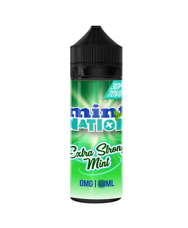 EXTRA STRONG MINT E LIQUID BY MINT NATION 100ML 70VG