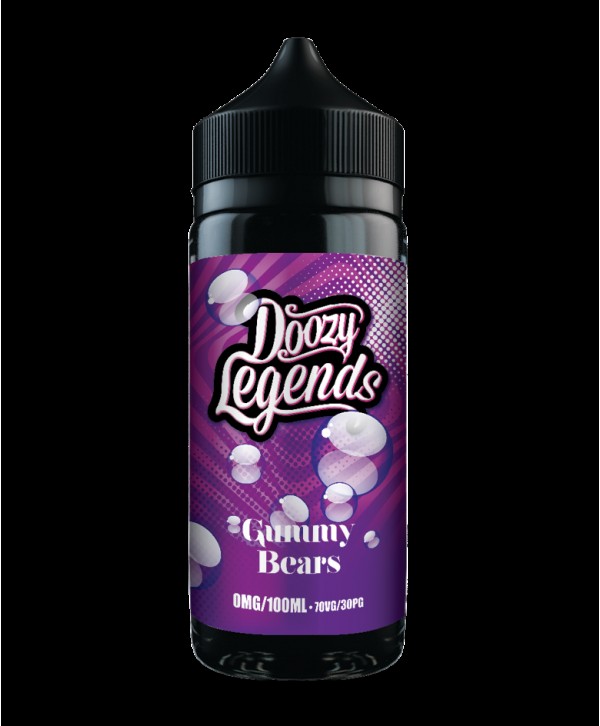 GUMMY BEARS E LIQUID BY DOOZY VAPE CO LEGENDS 100ML 70VG