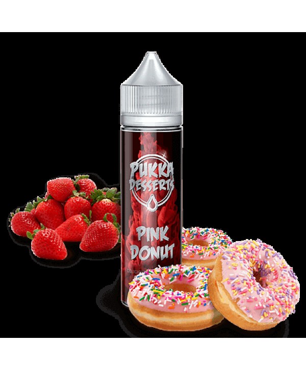 PINK DONUT E LIQUID BY PUKKA JUICE -  DESSERTS 50ML 70VG