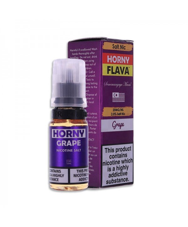 GRAPE NICOTINE SALT E-LIQUID BY Horny Flava Nic Salts, Brand_Horny Flava Salts