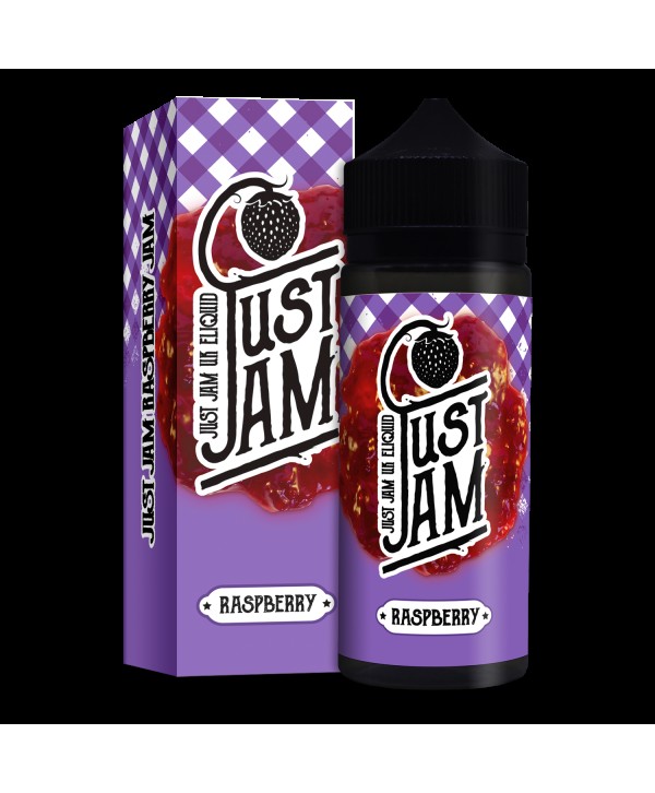 RASPBERRY E LIQUID BY JUST JAM 100ML 80VG