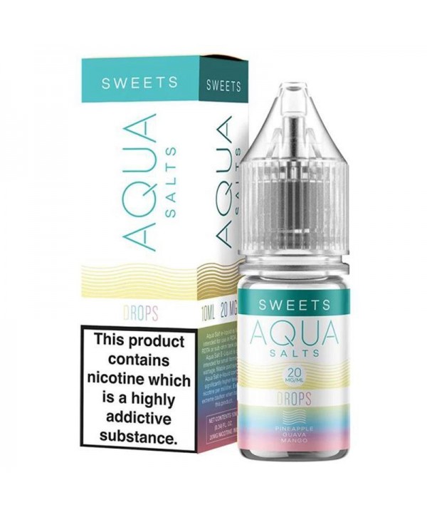 DROPS NICOTINE SALT E-LIQUID BY AQUA SALTS SWEETS