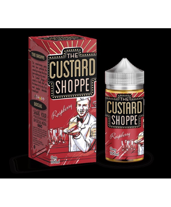 RASPBERRY E LIQUID BY THE CUSTARD SHOPPE 100ML 75VG