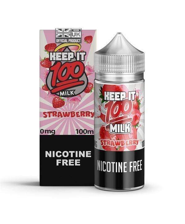 STRAWBERRY MILK E LIQUID BY KEEP IT 100 100ML 70VG